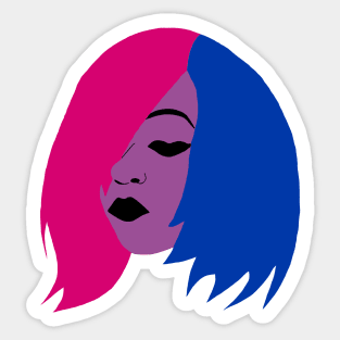 Bisexual Bob Haircut Sticker